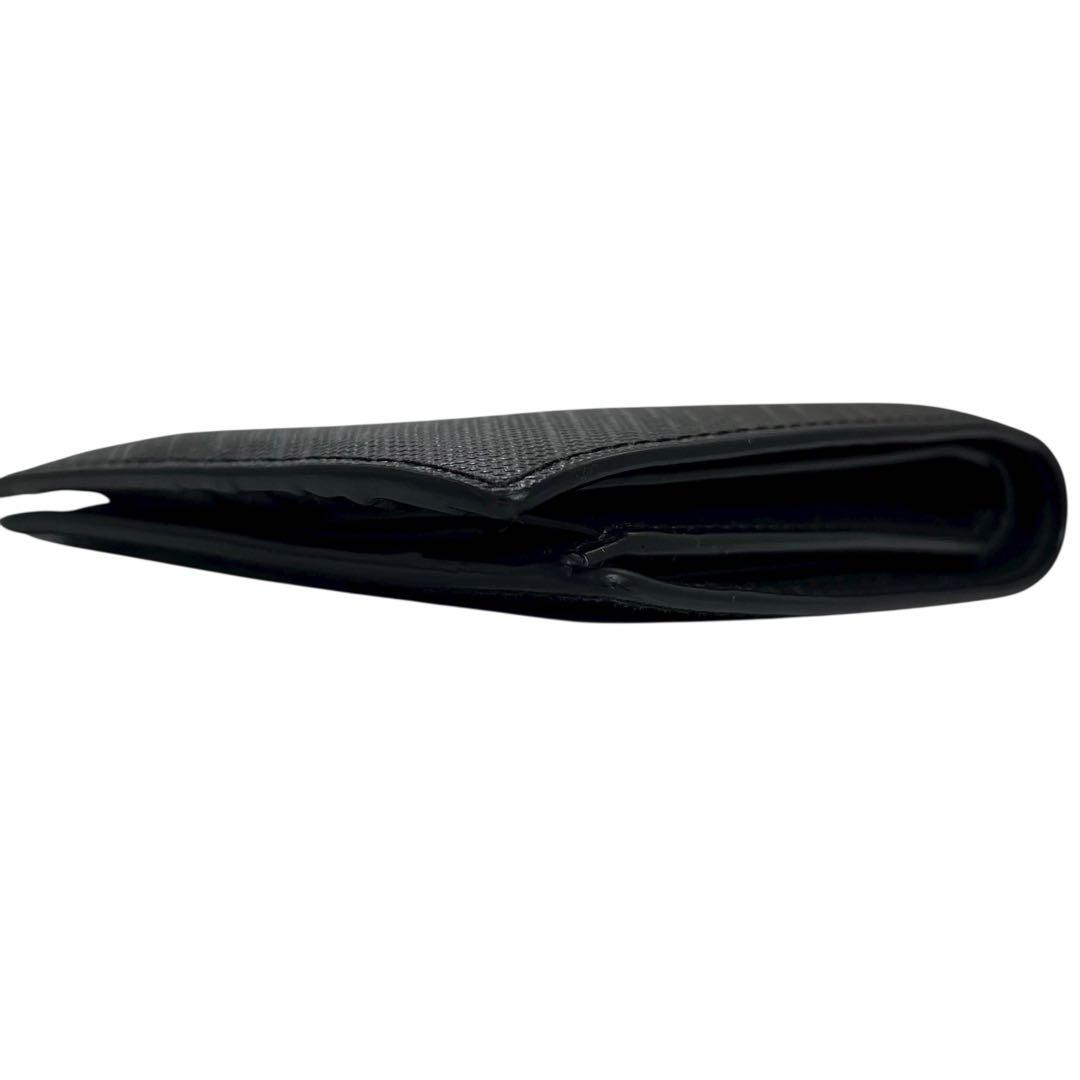 希少✨バーバリー 二つ折り財布 チャコールチェック PVC ロンドン ブラック