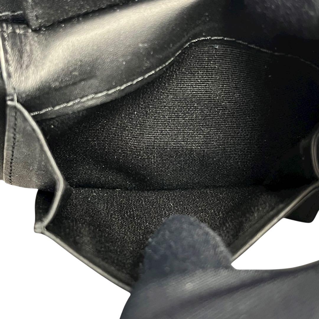 希少✨バーバリー 二つ折り財布 チャコールチェック PVC ロンドン ブラック