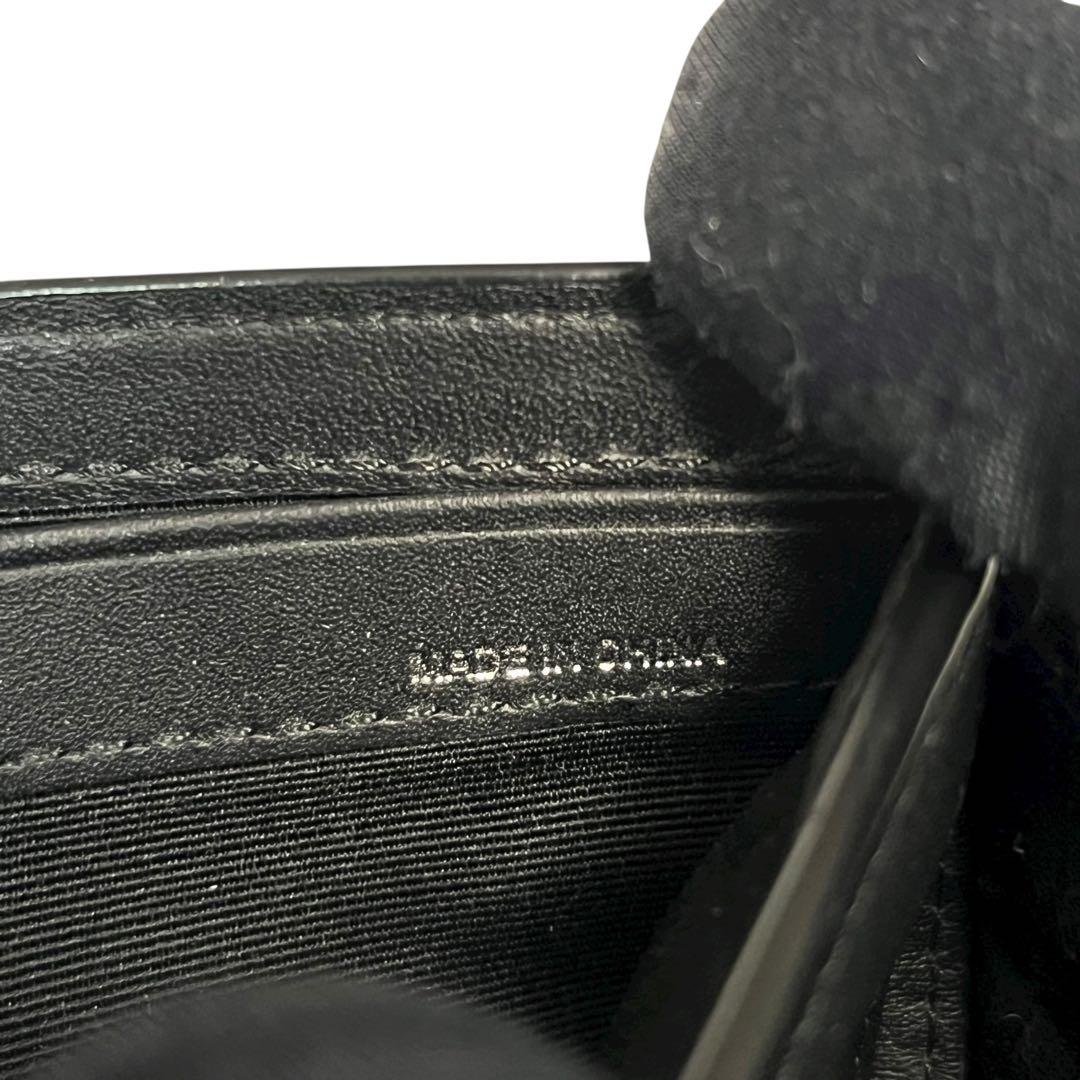 希少✨バーバリー 二つ折り財布 チャコールチェック PVC ロンドン ブラック