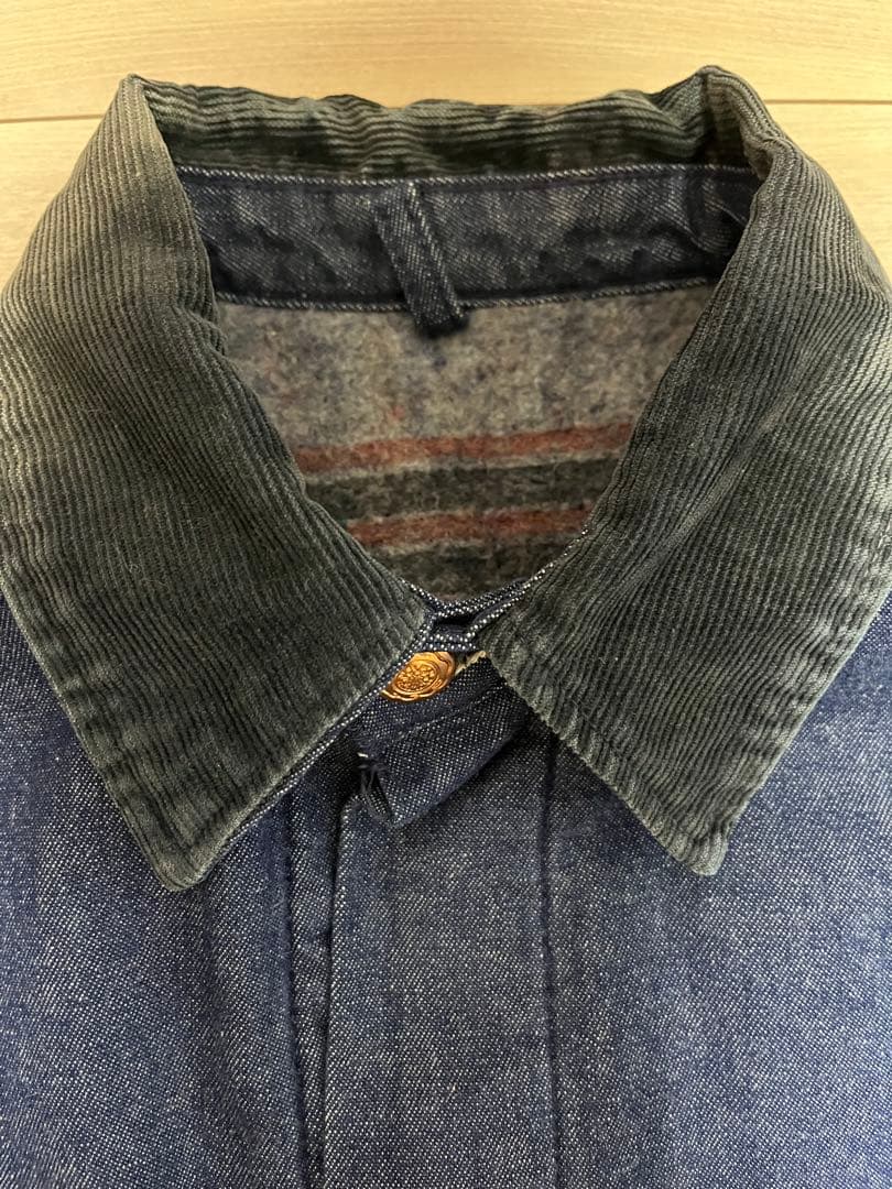 【極美品/濃紺/希少】BLUE BELL 70s 80s デニム カバーオール