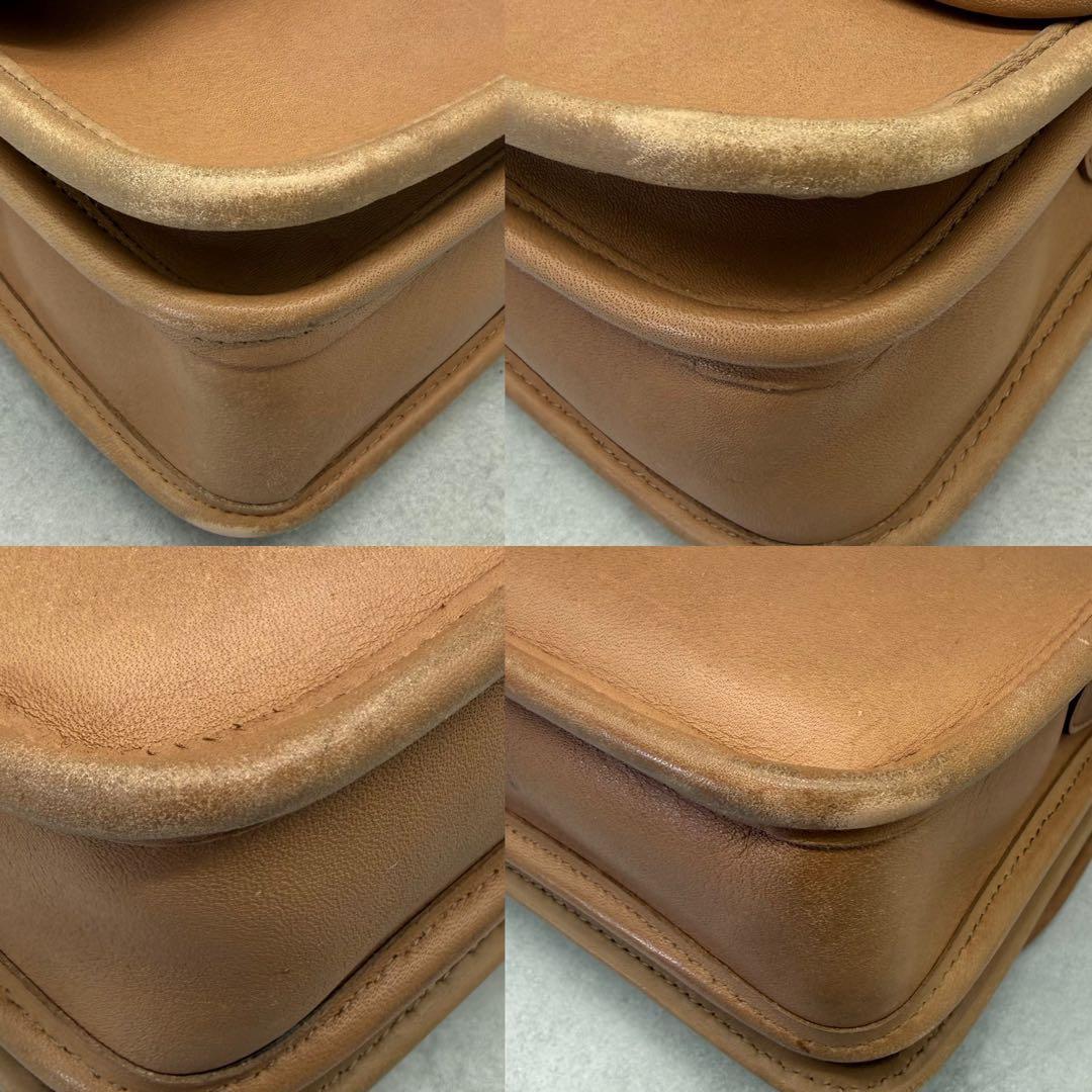 COACH オールドコーチ ショルダーバッグ レザー クロスボディ ターンロック