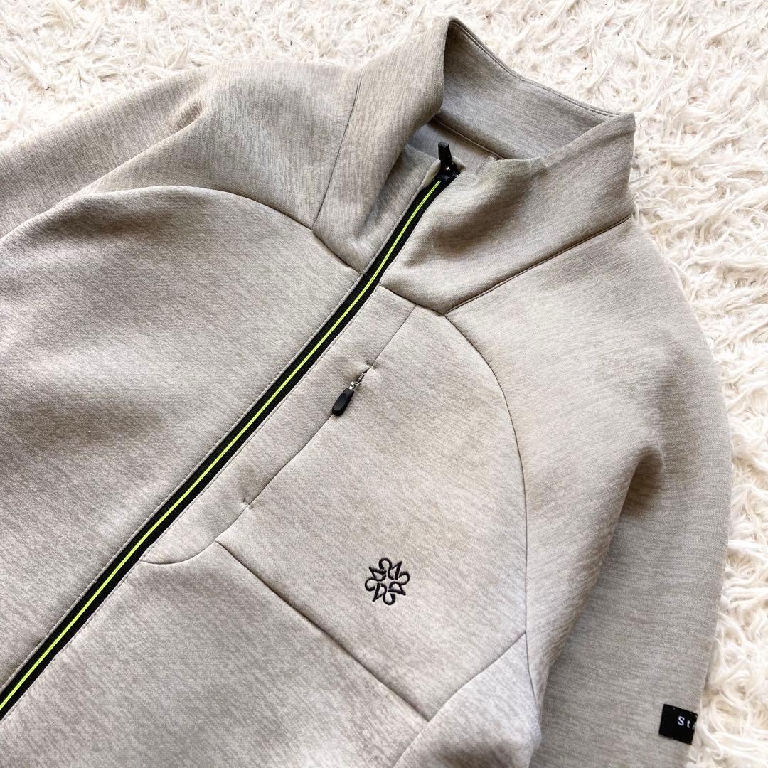 セントアンドリュース ゴルフウェア ニットブルゾン M ロゴ刺繍 ジップアップ