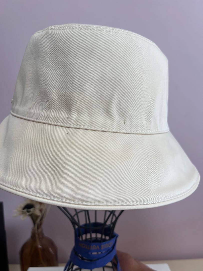 値下げ！Louis Vuitton バケットハット ベージュ キャンバス