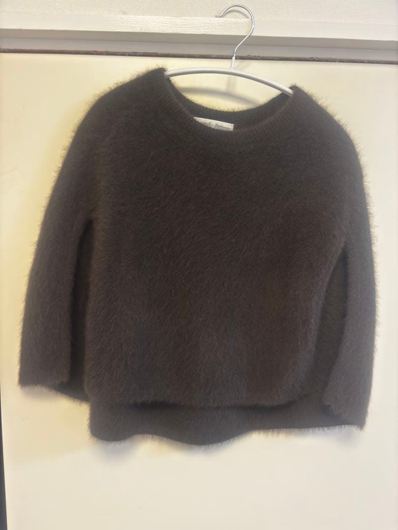 今季購入完売品♪ビアズリー　ファーニットポンチョ　フォックスカシミヤ　ブラウン