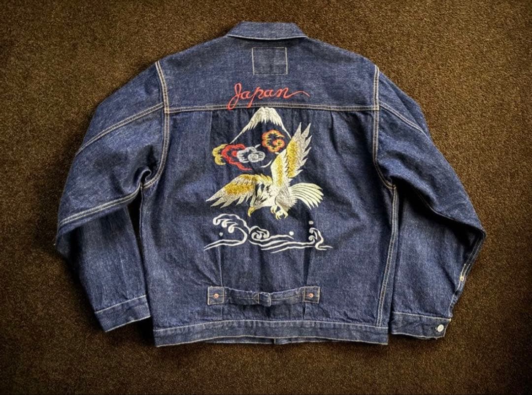 【新品未使用】スカジャン 刺繍 デニムジャケット スーベニア【2025AW】