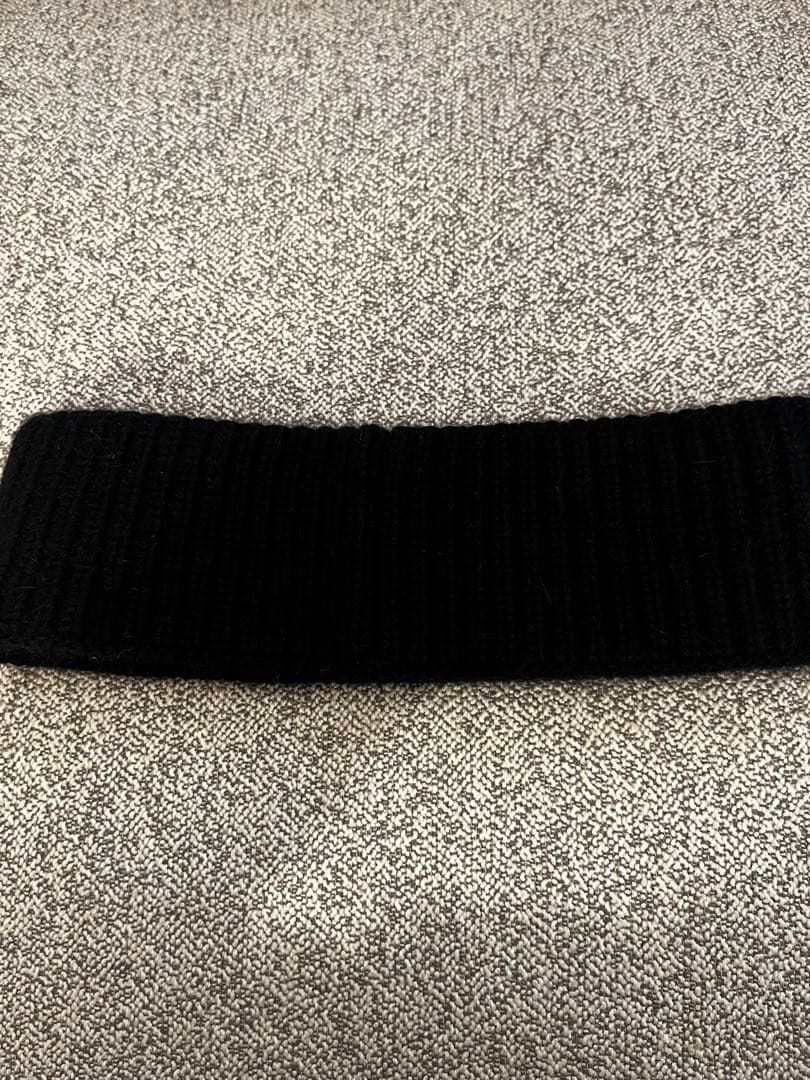 CELINE セリーヌ　ブラック ヘアバンド　ロゴ入り