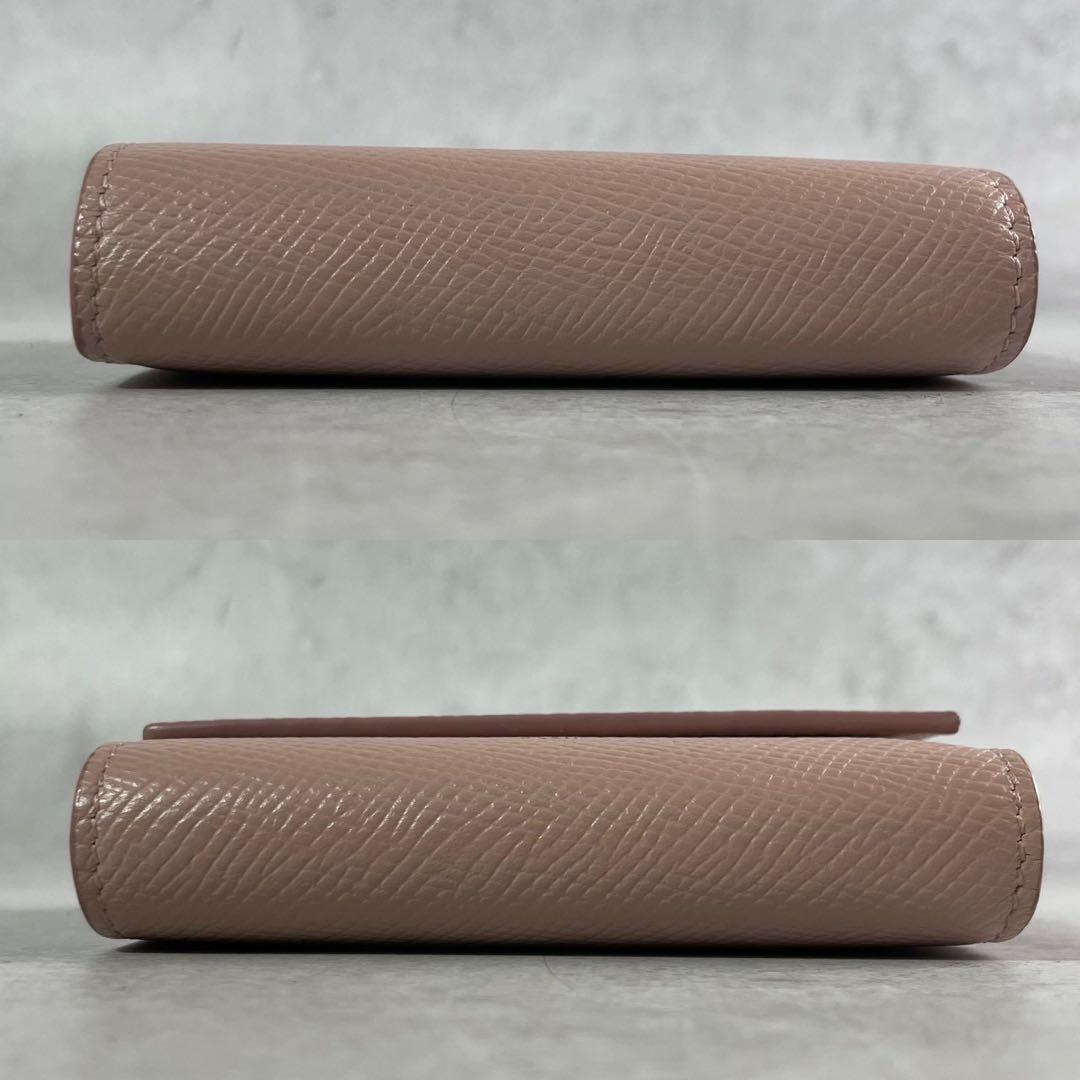 CELINE 現行 スモールトリフォールドウォレット セリーヌ ミニ財布 ピンク