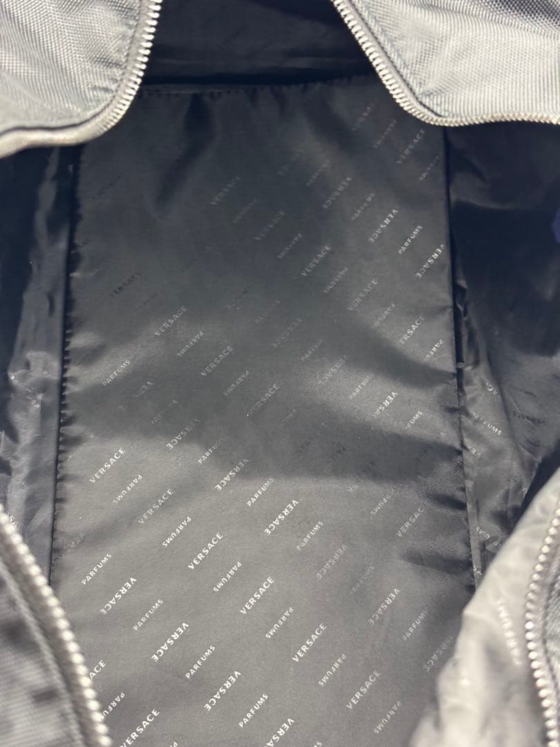 【未使用級】ヴェルサーチ ボストンバッグ 黒 旅行用カバン 2way ショルダー