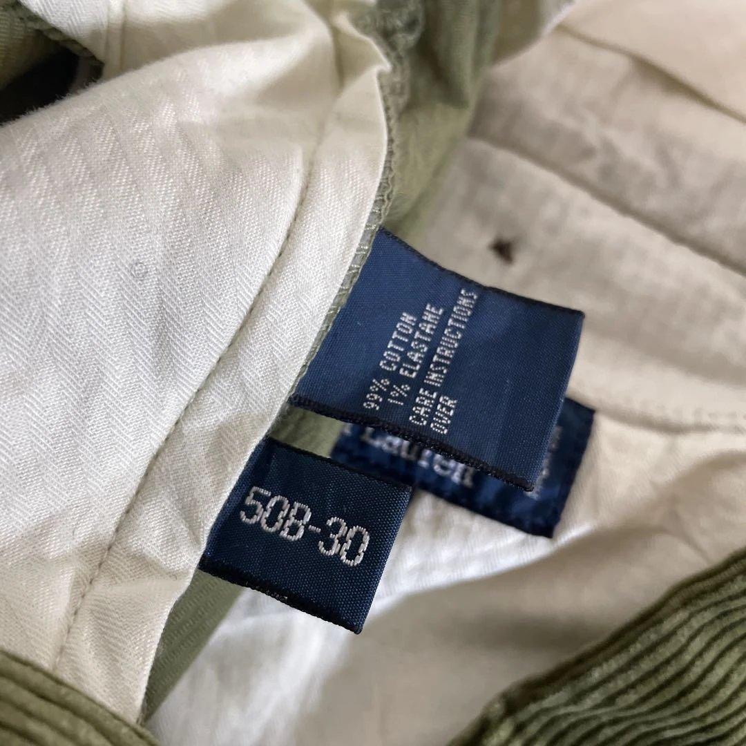POLO Ralph Lauren W50 オリーブ　古着 コーデュロイ Y2K