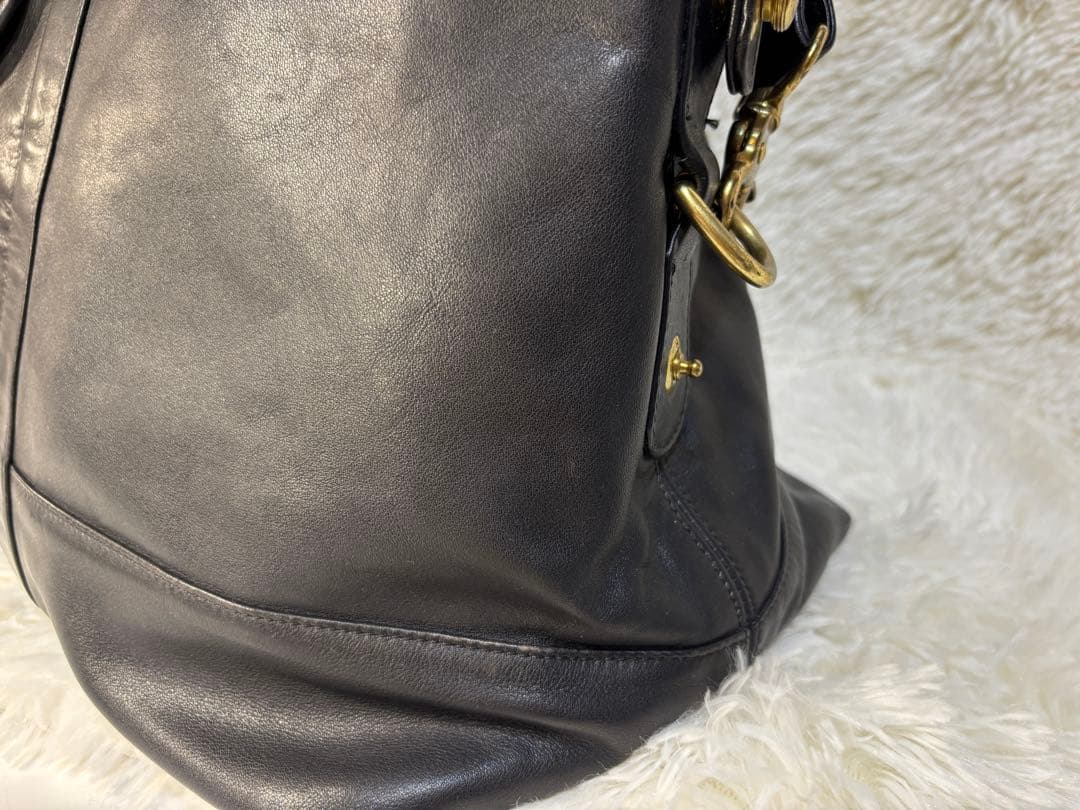 オールドコーチ ボストンバッグ 2way レザー ドイツホック ブラック