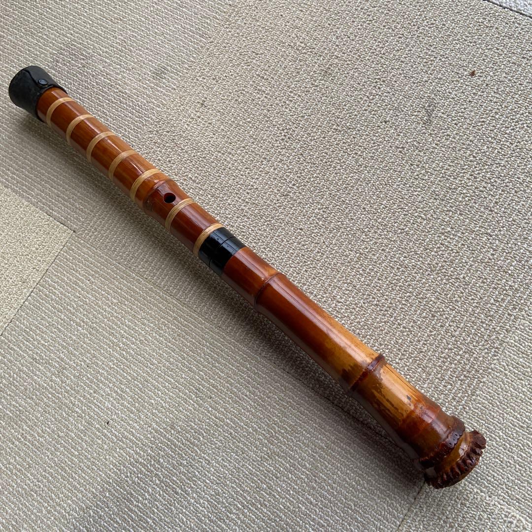 180尺八 一尺八寸管　銘　月山