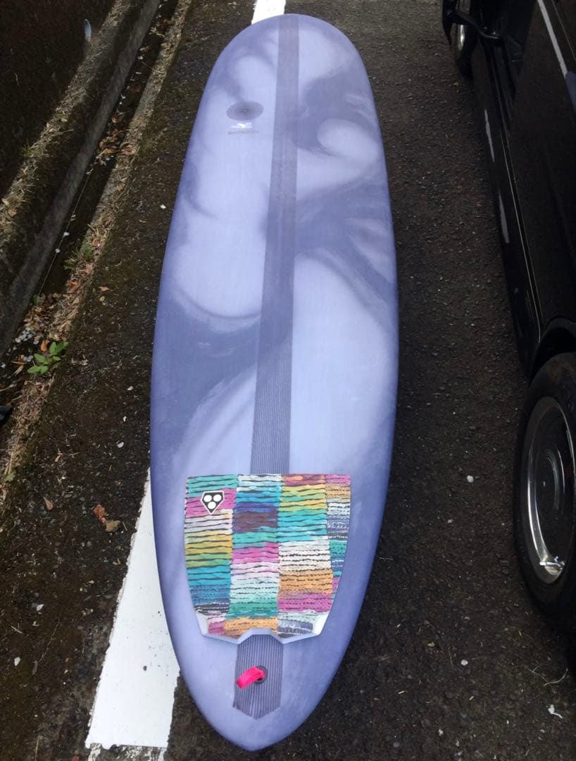 値下げ★ミッドレングス 8ft ハンドシェイプ★美品　グレー