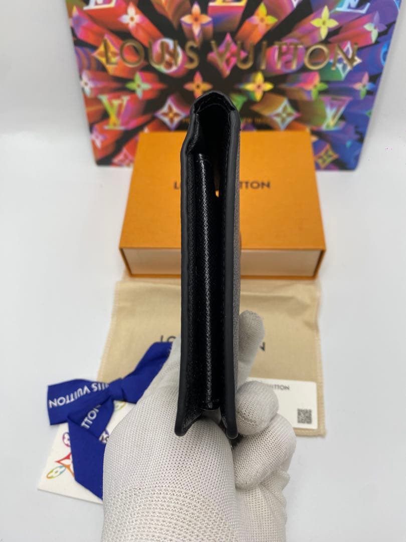 ルイヴィトン ダミエ　ポルトフォイユ・スレンダー エクリプス 折り財布