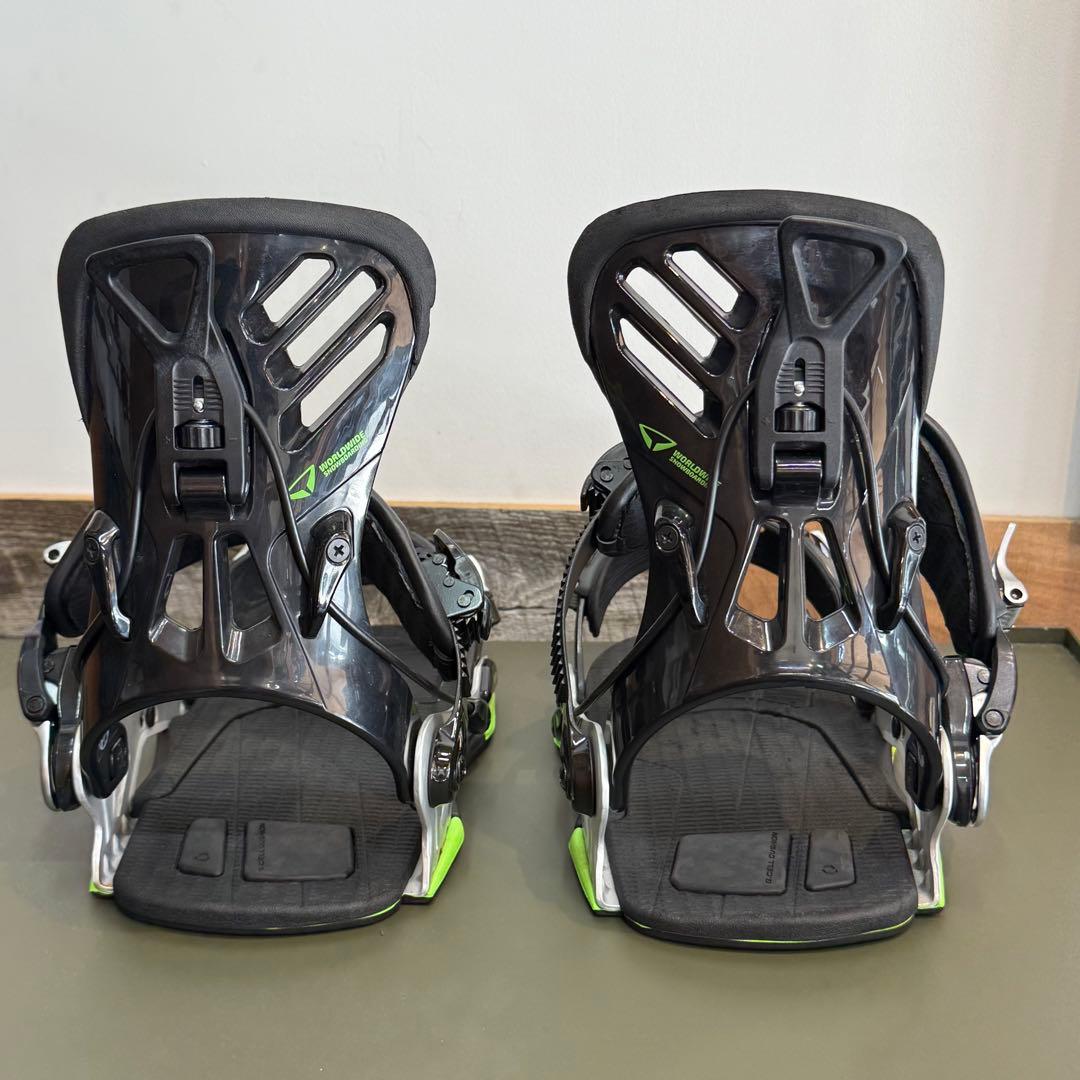 SP スノーボードビンディング ブラック/グリーン