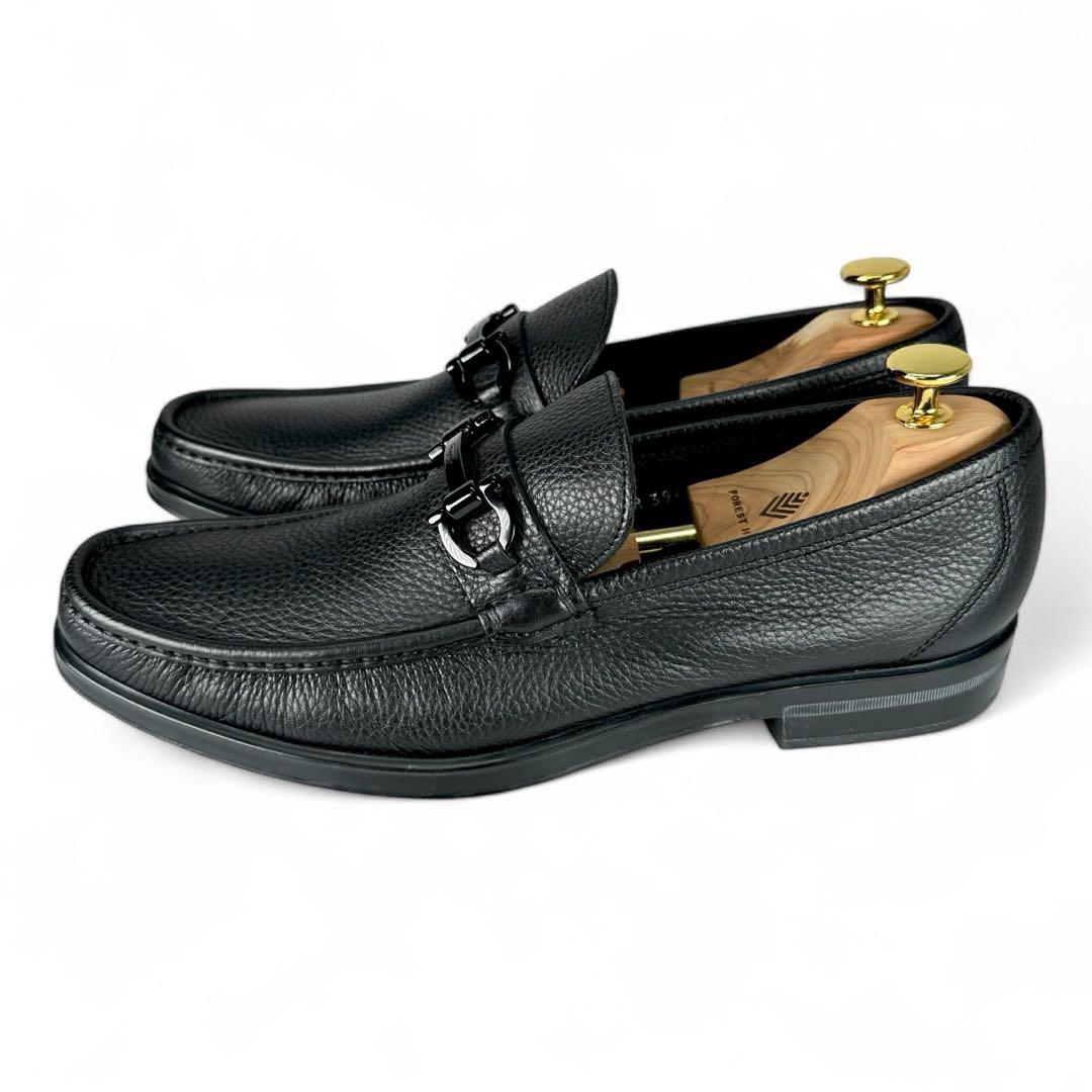 ☘️極美品 サルヴァトーレフェラガモ モカシン ガンチーニ シボ革 ローファー ☘️