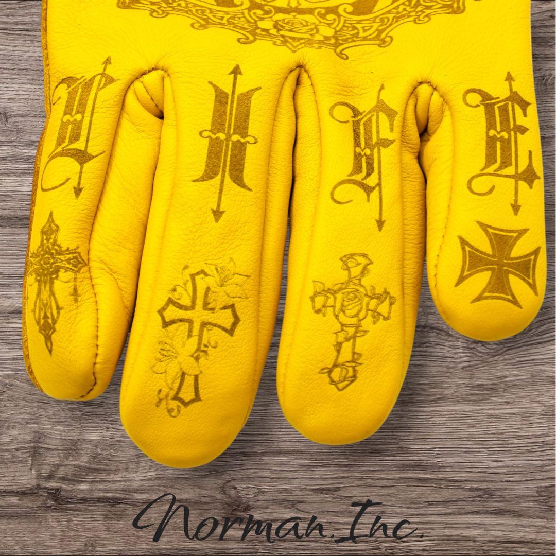 牛革　冬用　保温綿　裏起毛　レザー グローブ　バイク　手袋　ツーリング　Mサイズ