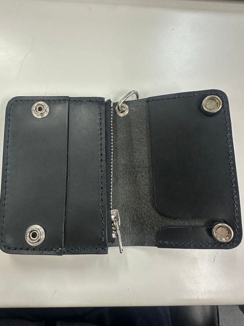 ショート　トラッカーウォレット　シルバー925 クロスボール　ブルガロ