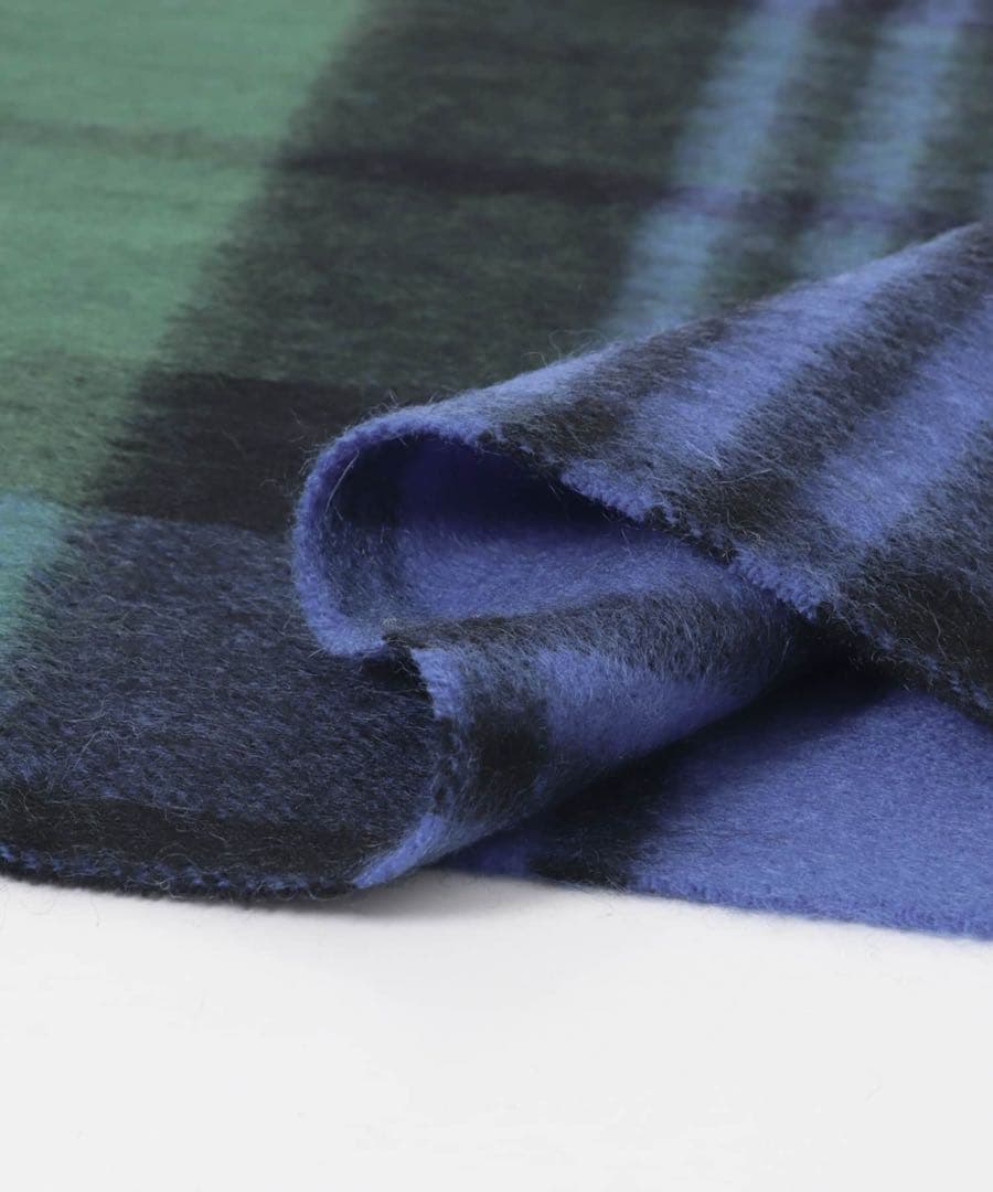 TWEED MILL ツイードミル　ストール　BLU/GRN