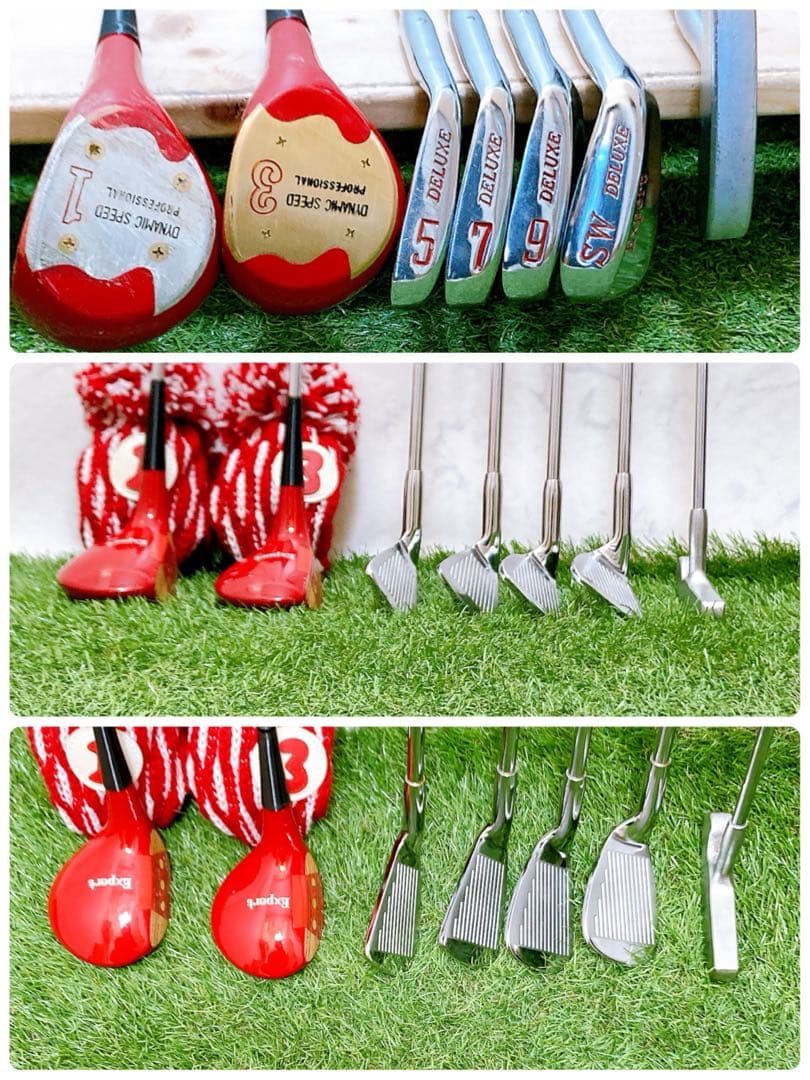 1.初心者オススメ　ゴルフクラブ　レディースセット　右利き　バック　アディダス