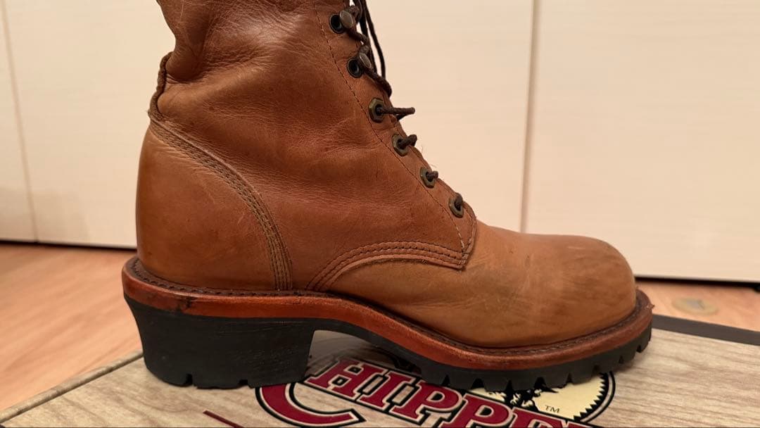 CHIPPEWA ロガーブーツ 茶色 8 1/2D