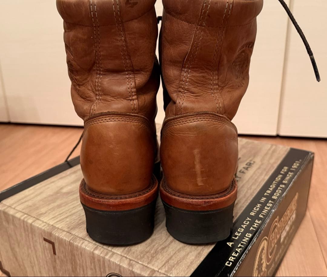 CHIPPEWA ロガーブーツ 茶色 8 1/2D