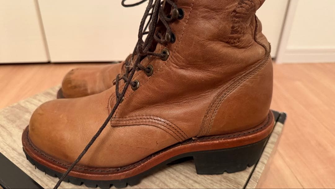 CHIPPEWA ロガーブーツ 茶色 8 1/2D