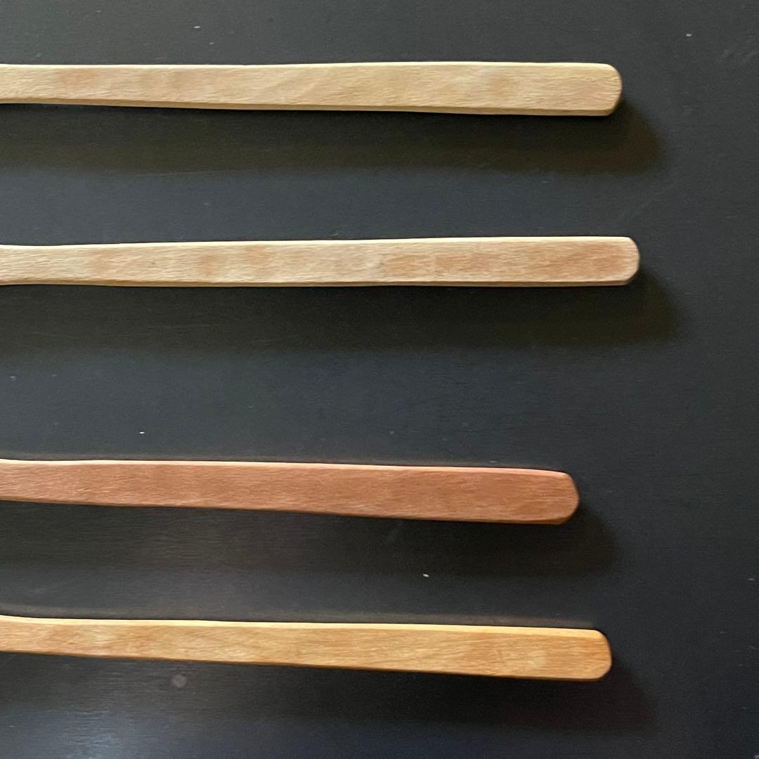 人気木工作家三谷龍二　デザートフォーク　4本セット