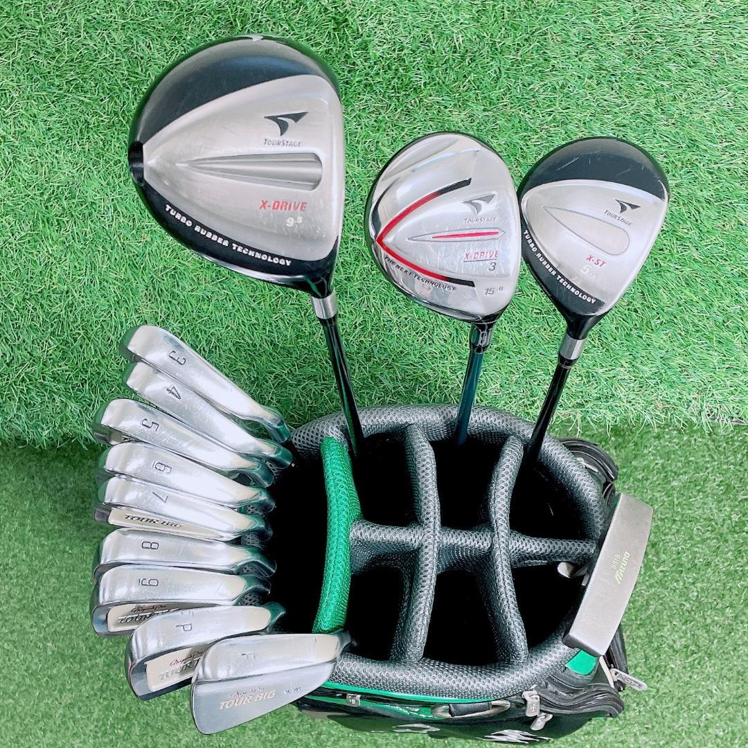 TOURSTAGE 13本 メンズ ゴルフクラブ セット 初心者　N2275