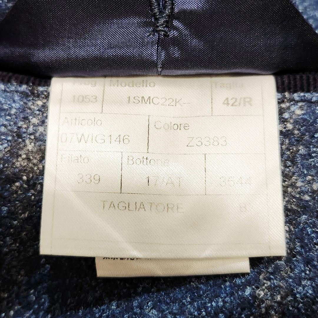 三者混☆タリアトーレ　モンテカルロ　テーラードジャケット　チェック柄　42