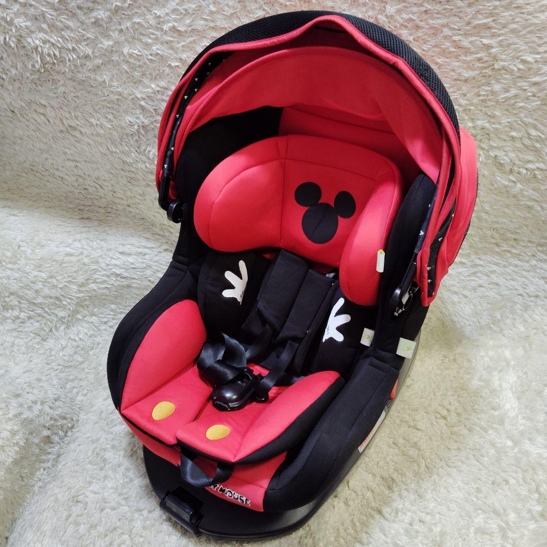 【美品】ミッキーマウス チャイルドシート ターンシート 西松屋限定 ディズニー