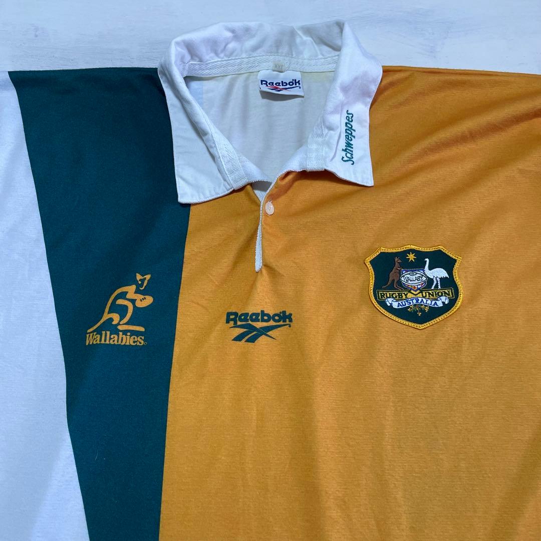 レア　1997-98(H) オーストラリア代表　Reebok ラガーシャツ　長袖