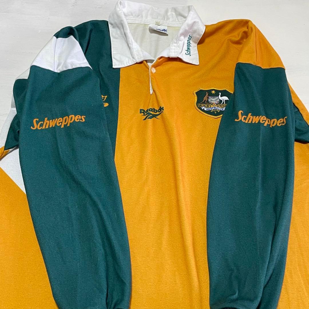 レア　1997-98(H) オーストラリア代表　Reebok ラガーシャツ　長袖