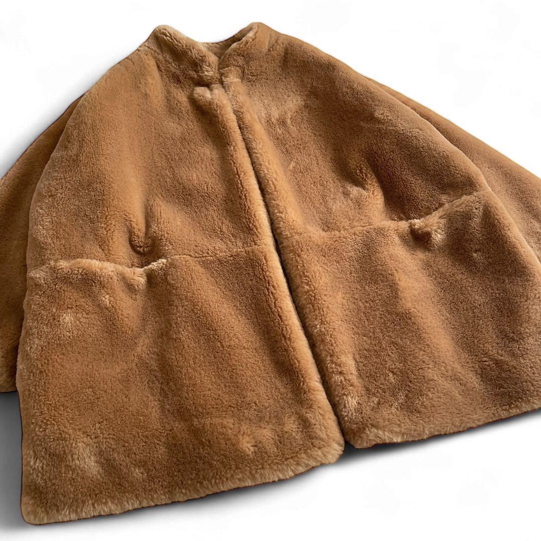 極美品　近年　トラディショナルウェザーウェア　フェイクファーコート　34