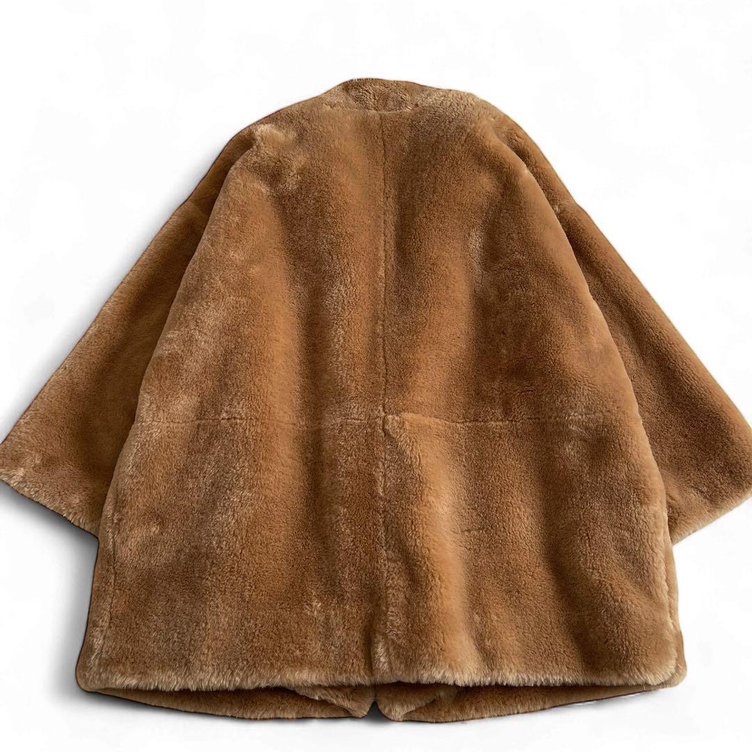 極美品　近年　トラディショナルウェザーウェア　フェイクファーコート　34