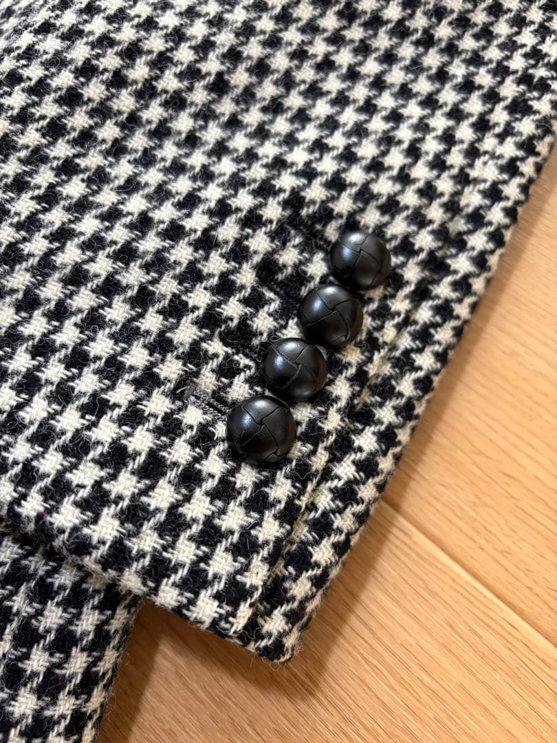 未使用に近い　ブラックレーベルクレストブリッジ　ウールツイード　ハウンドトゥース