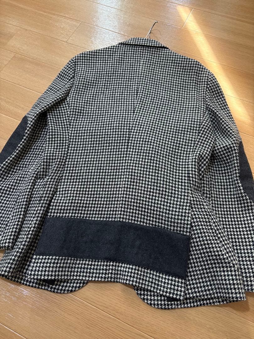 未使用に近い　ブラックレーベルクレストブリッジ　ウールツイード　ハウンドトゥース