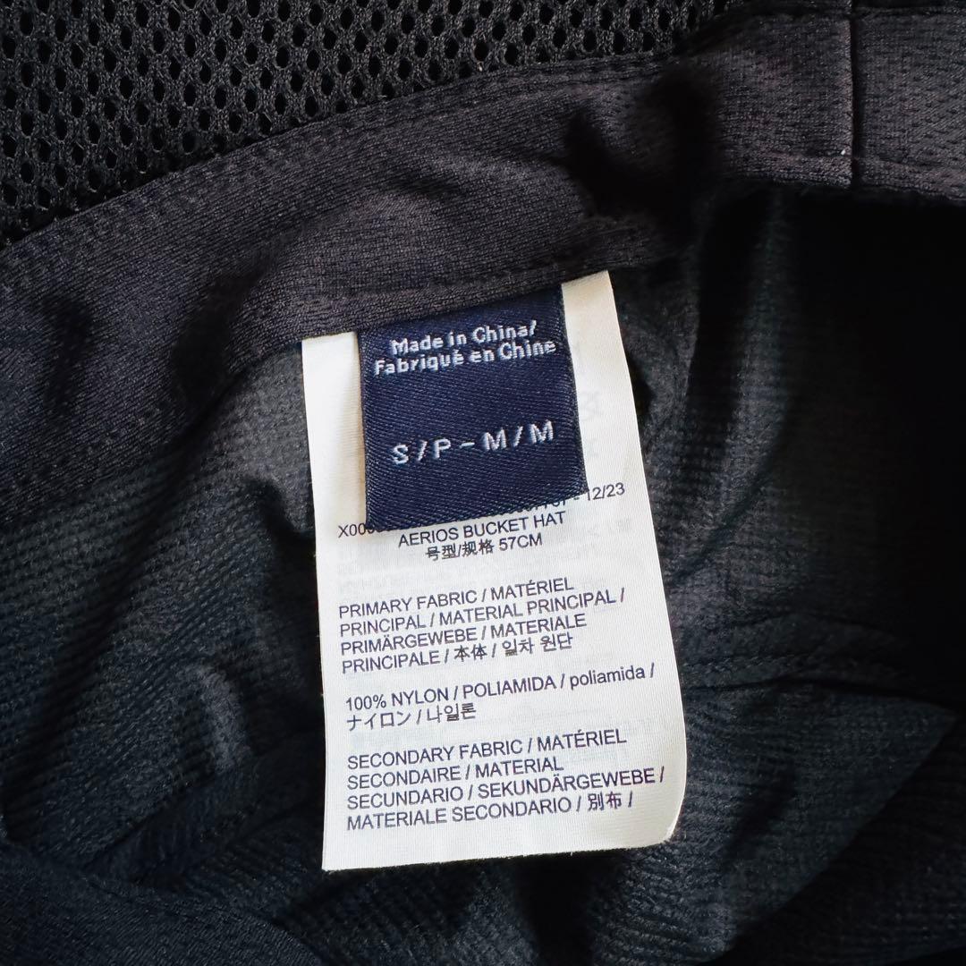 アークテリクス エアリオス バケットハット フロントロゴ ブラック S-M