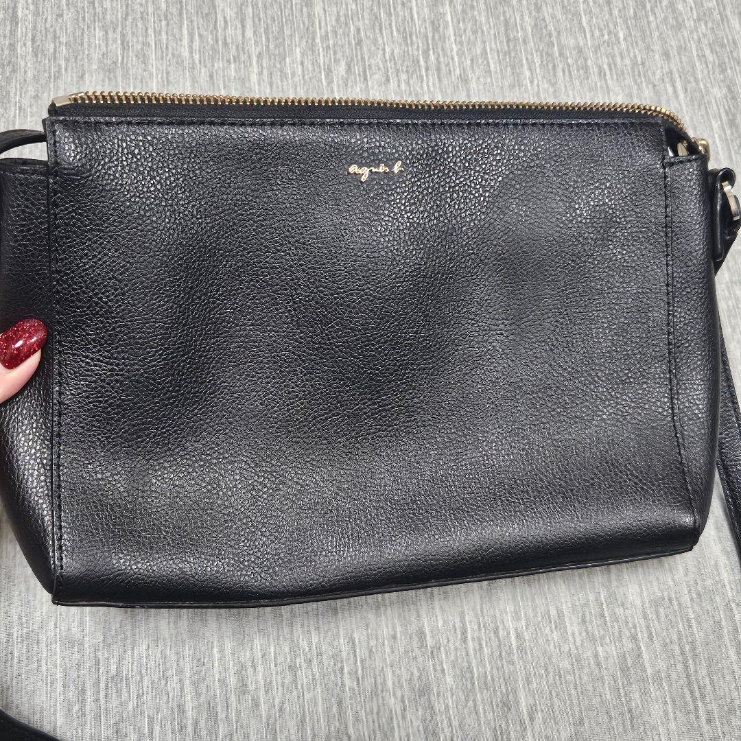 【ebtsu】agnes b. アニエスベー ショルダーバック　レザー