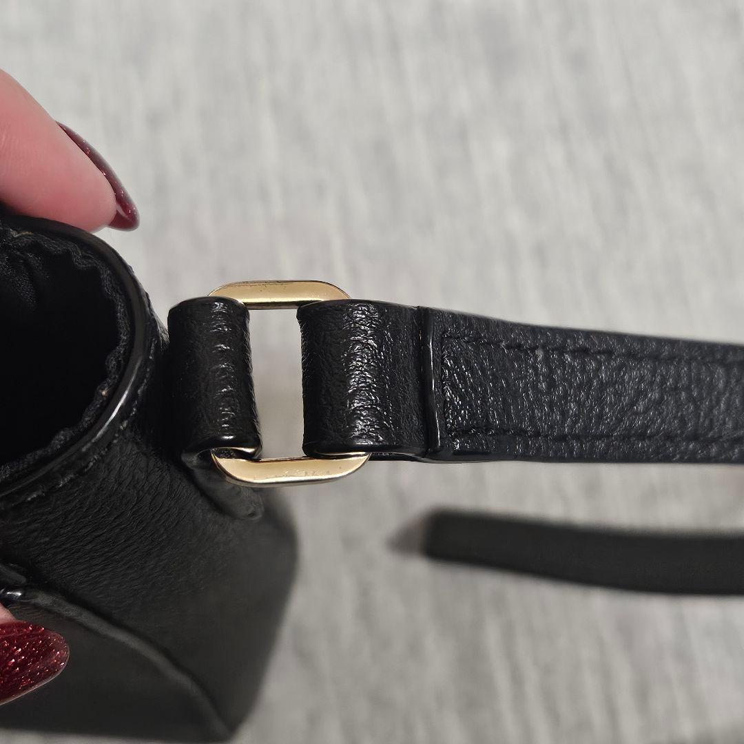 【ebtsu】agnes b. アニエスベー ショルダーバック　レザー