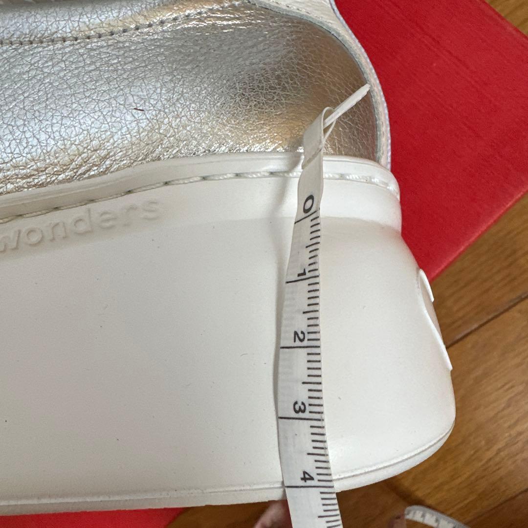 wonders　ワンダース　未使用　レザー厚底スニーカー