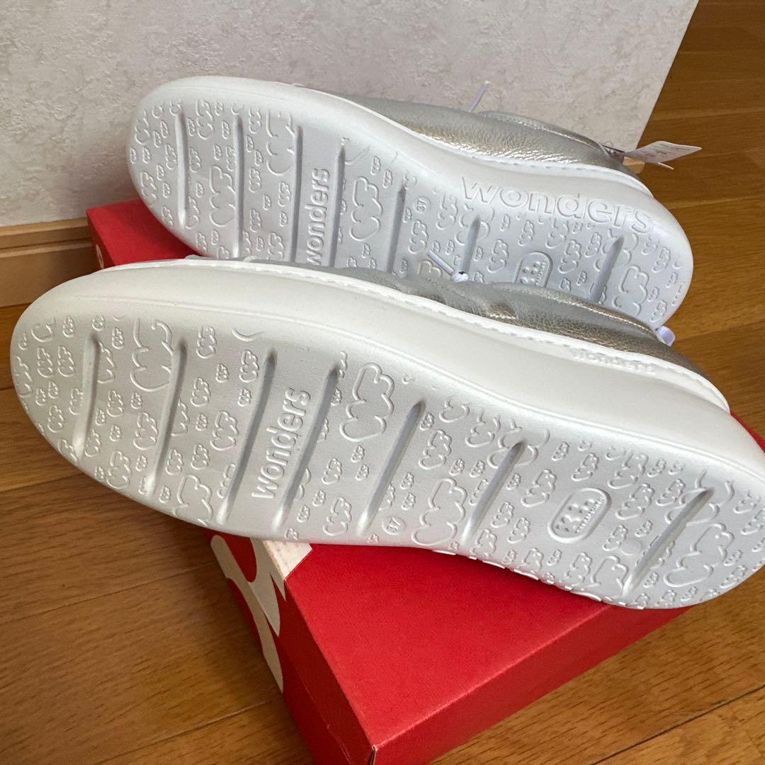 wonders　ワンダース　未使用　レザー厚底スニーカー