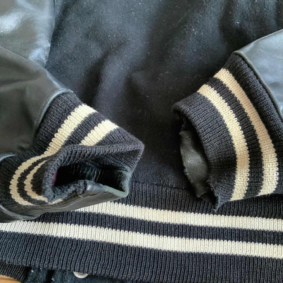 70s Golden Bear スタジャン 白タグ USA製 ブラック S