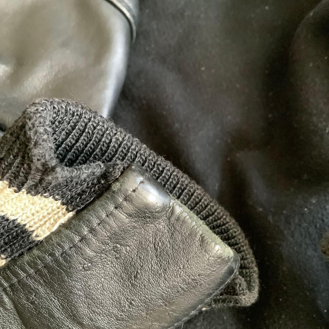 70s Golden Bear スタジャン 白タグ USA製 ブラック S