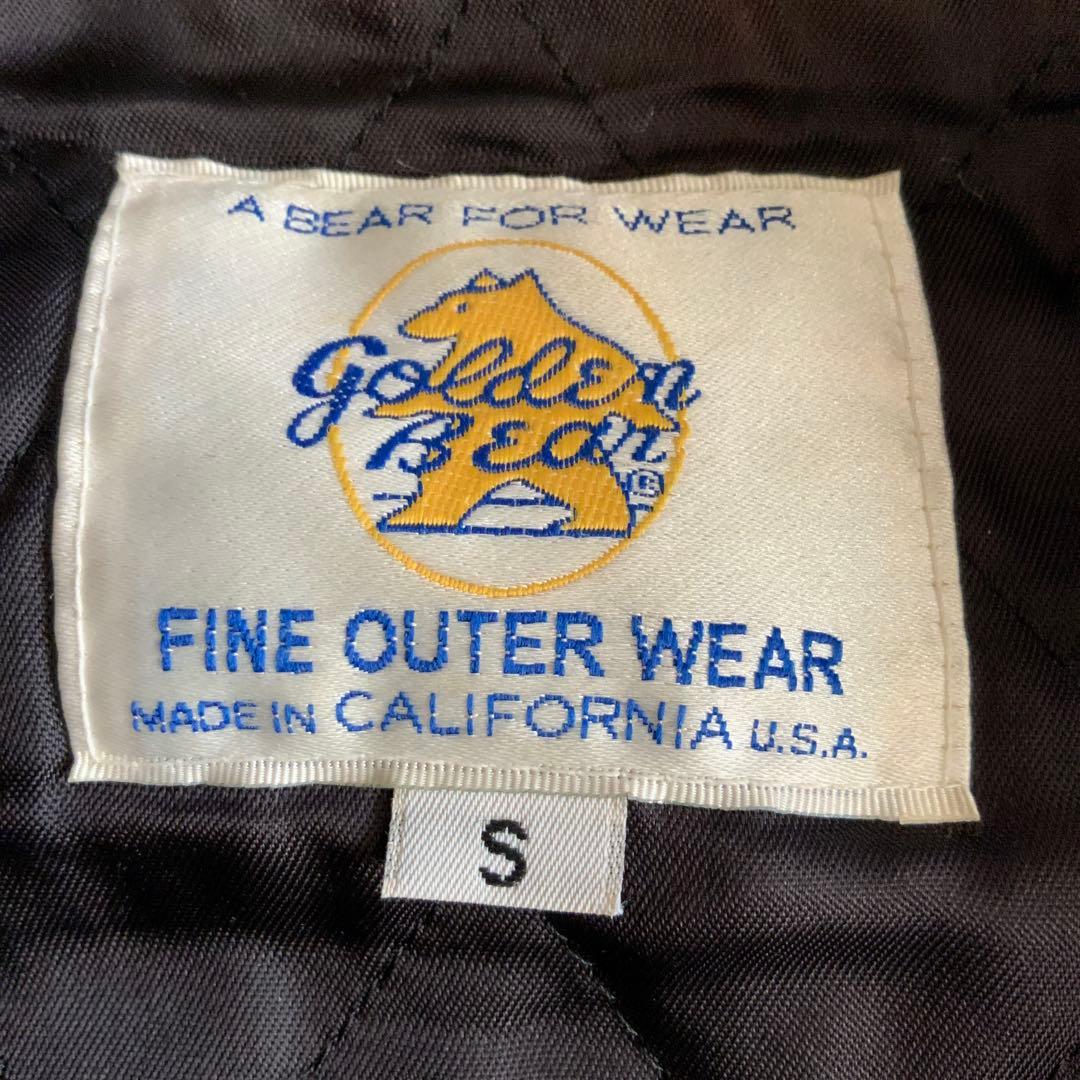 70s Golden Bear スタジャン 白タグ USA製 ブラック S