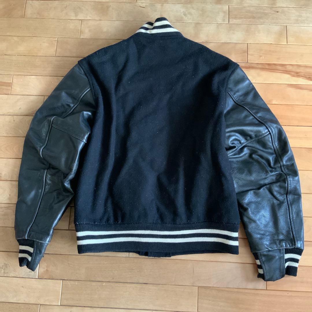 70s Golden Bear スタジャン 白タグ USA製 ブラック S