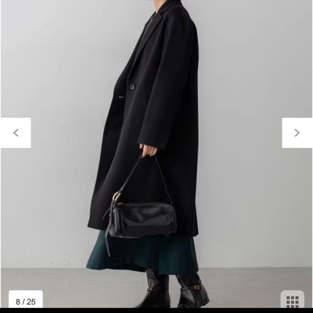 【新品タグ付2025今季モデル】23区 ウールカシミヤビーバー チェスターコート