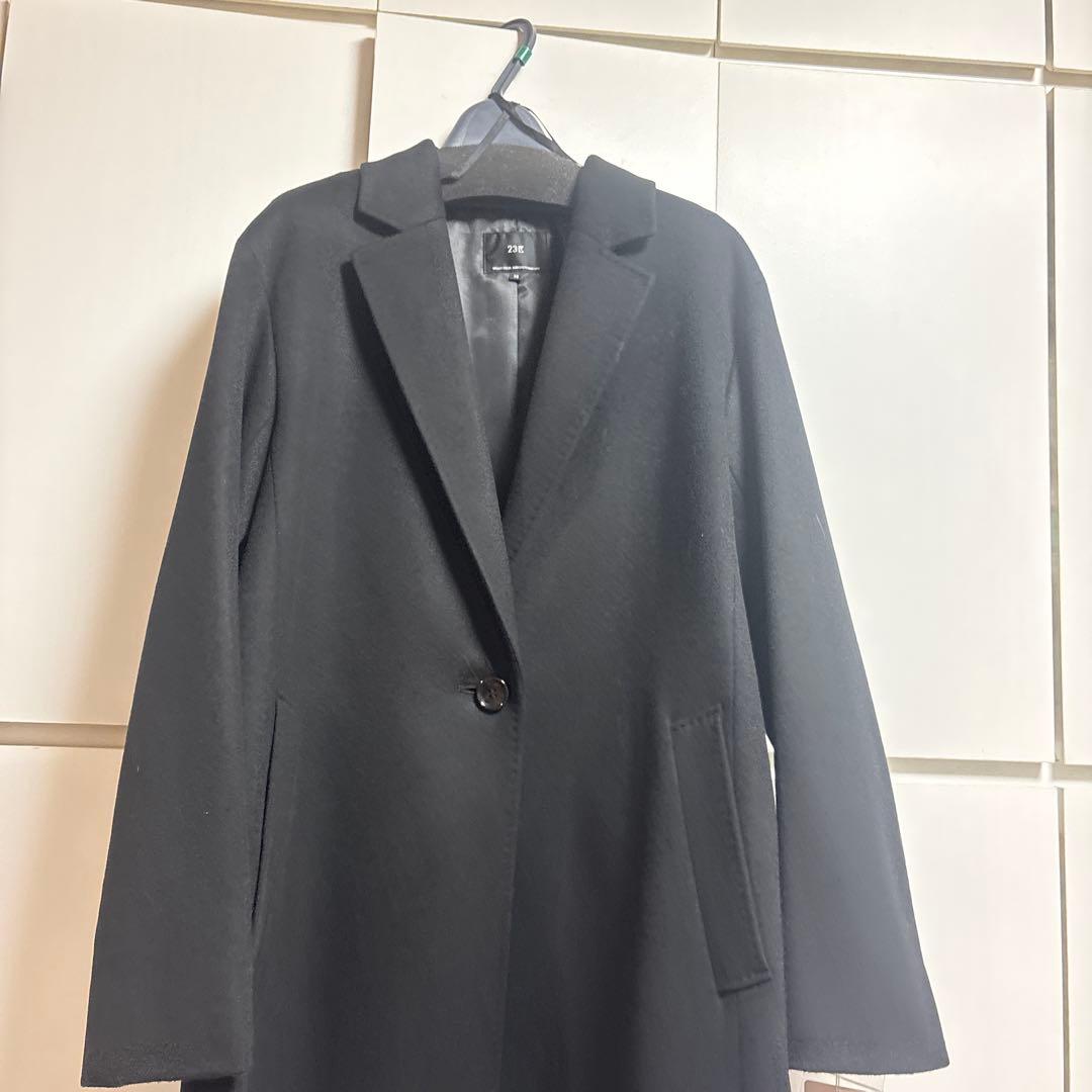【新品タグ付2025今季モデル】23区 ウールカシミヤビーバー チェスターコート
