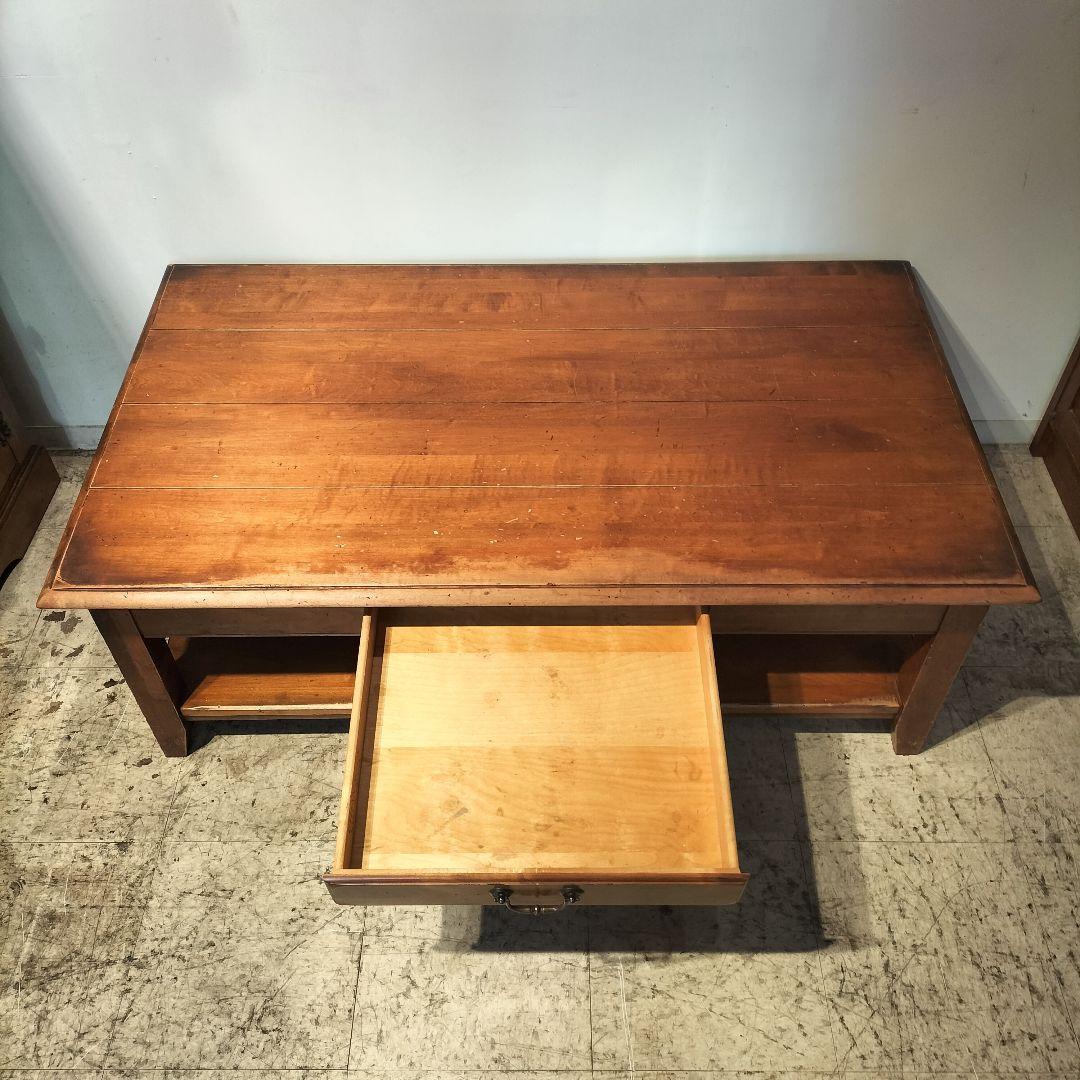 M♦ヴィンテージ　ETHAN ALLEN　ローテーブル　センターテーブル