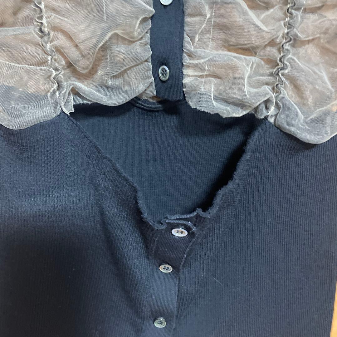 チュールコンビニットカーディガン プランクプロジェクト　完売品