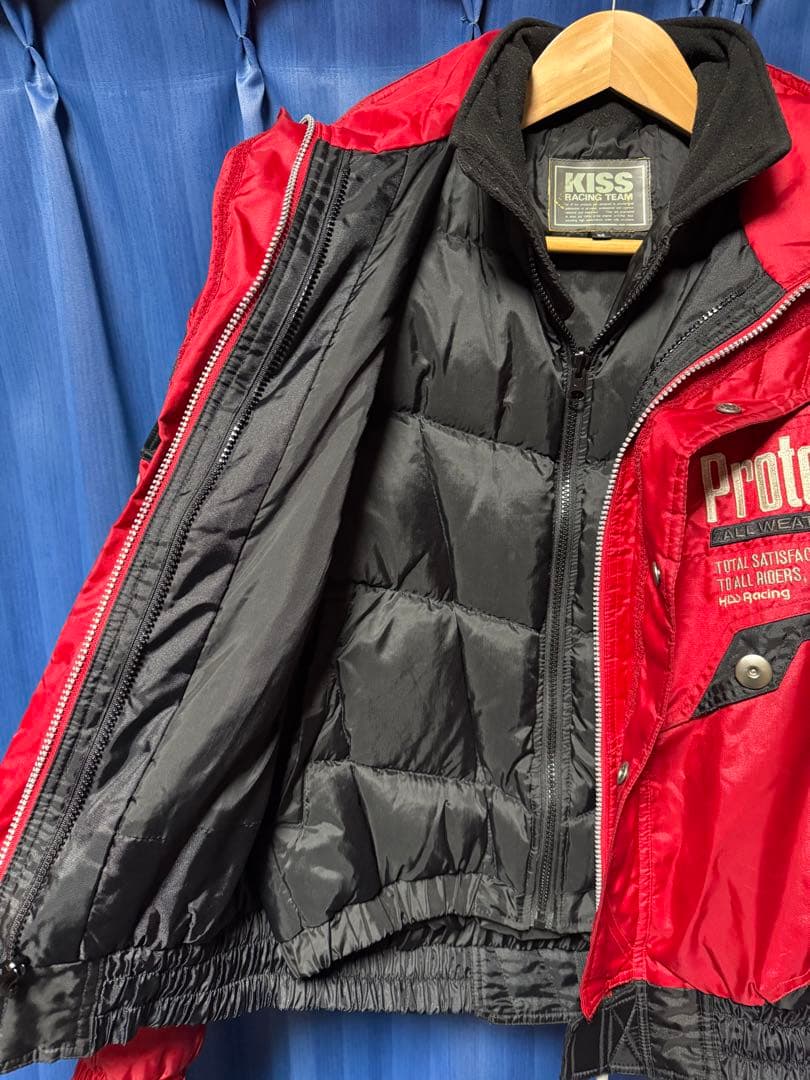 レア 希少 キスレーシング ウィンター ジャケット インナーダウンベスト付き M